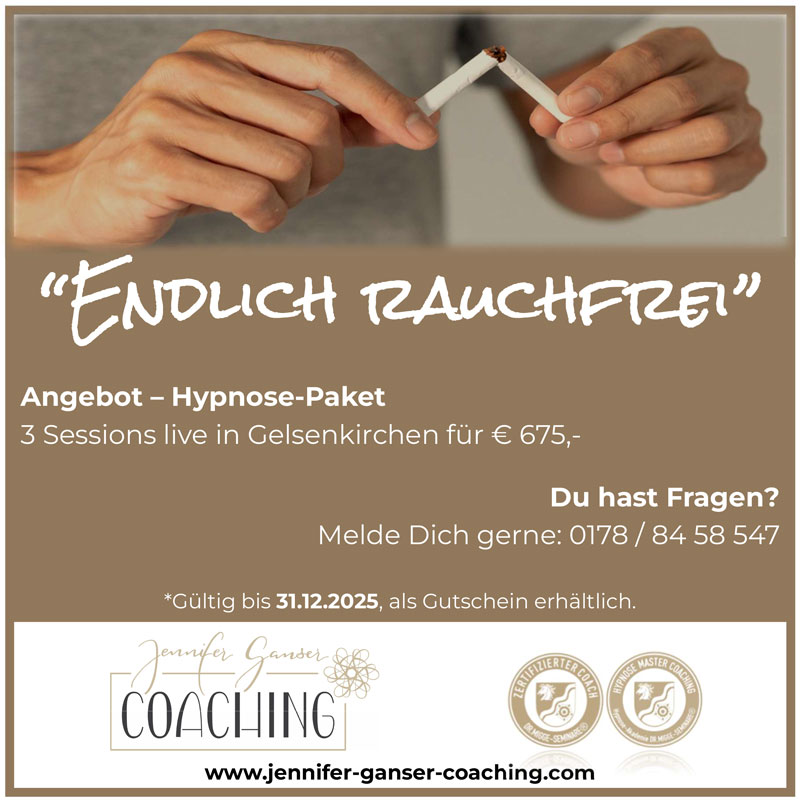 Endlich Rauchfrei Hypnose